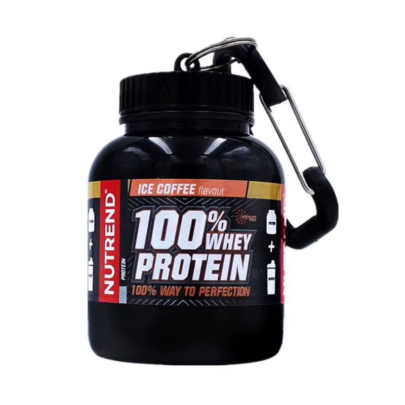 ZK30 Protein Powder Container Pill Organizer Protein Keychain Sport Nutrition Water Bottle Sport Whey Protein Key Chain