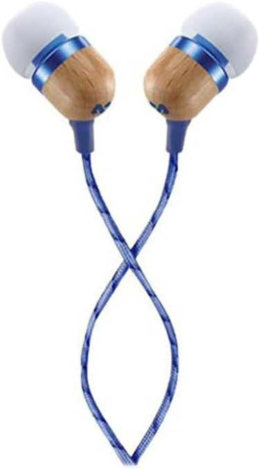 House of  Smile Jamaica Wired Noise Isolating Headphones with Microphone (Denim)