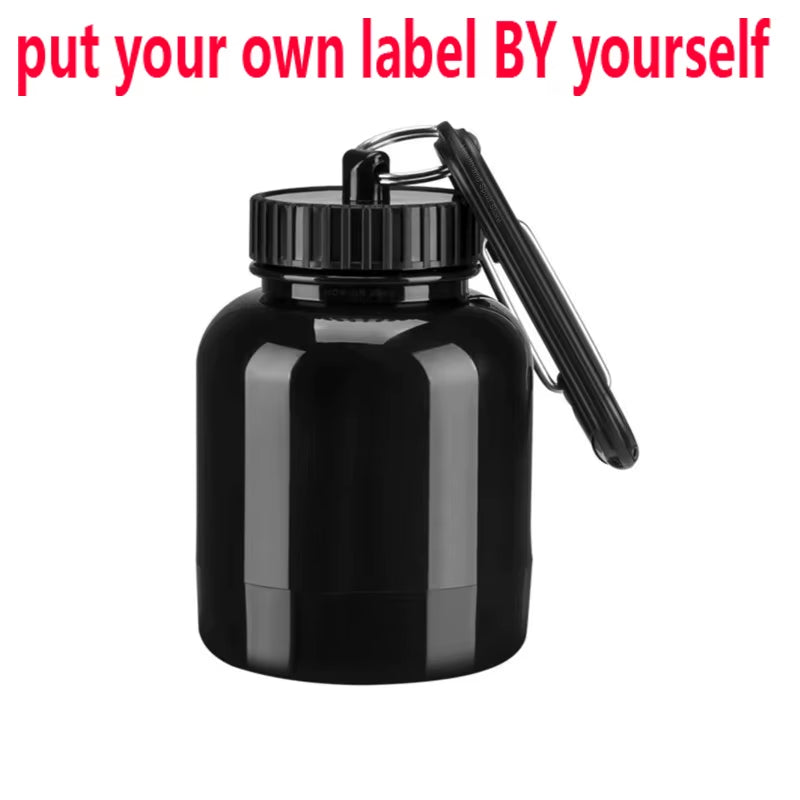 ZK30 Protein Powder Container Pill Organizer Protein Keychain Sport Nutrition Water Bottle Sport Whey Protein Key Chain