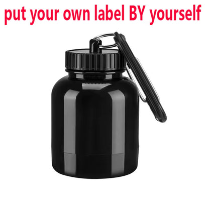 ZK30 Protein Powder Container Pill Organizer Protein Keychain Sport Nutrition Water Bottle Sport Whey Protein Key Chain