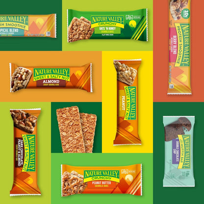 Nature Valley Creamy Protein Bars, Peanut Butter Chocolate, 10G Protein Snacks,