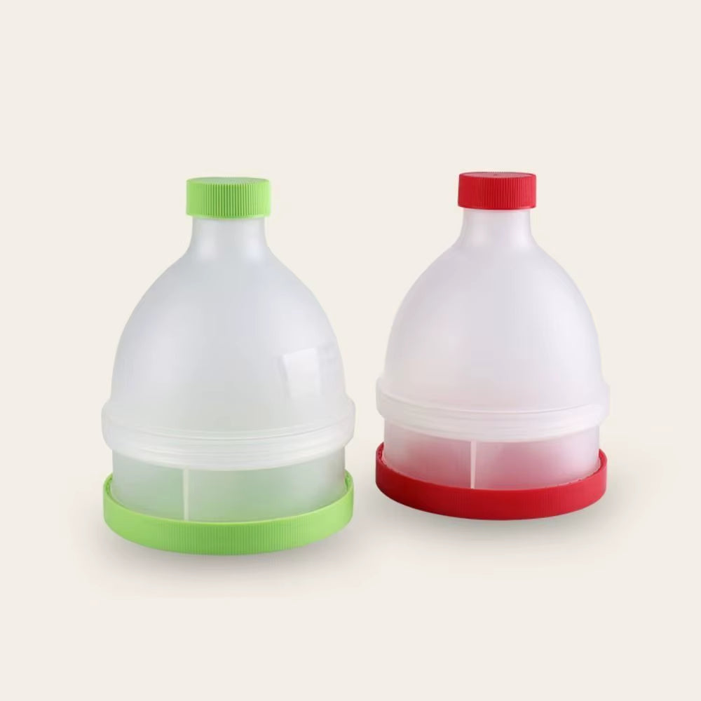 2 in 1 Protein Powder Funnel 2 Layers 70Ml Protein Powder Shaking Bottle Plastic Protein Powder Container Outdoor