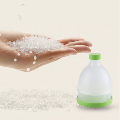 2 in 1 Protein Powder Funnel 2 Layers 70Ml Protein Powder Shaking Bottle Plastic Protein Powder Container Outdoor