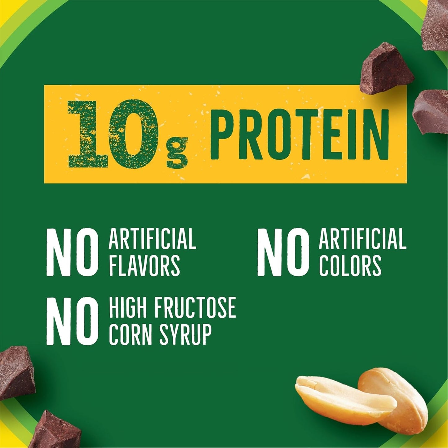 Nature Valley Creamy Protein Bars, Peanut Butter Chocolate, 10G Protein Snacks,