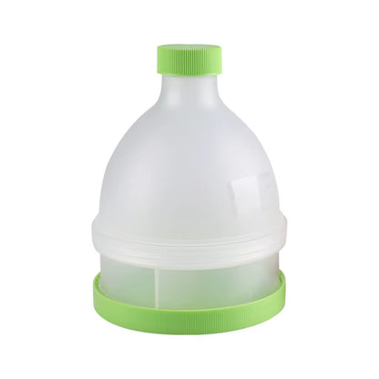 2 in 1 Protein Powder Funnel 2 Layers 70Ml Protein Powder Shaking Bottle Plastic Protein Powder Container Outdoor