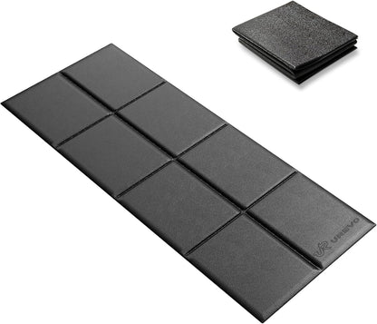 Foldable Treadmill Mat,63" L X 26" W X 0.24" Th,Exercise Bike Mats for Home Gym Workout, Waterproof Non-Slip Exercise Equipment Mat Floor Protector for Indoor Walking Pad